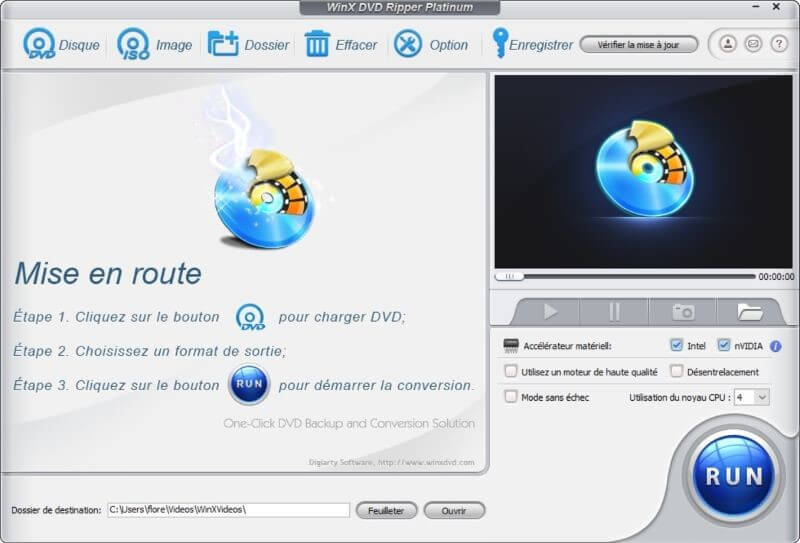 Alternative à AnyDVD : WinX DVD Ripper