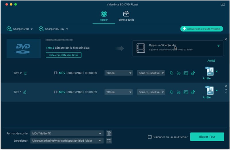 En train de ripper le disque