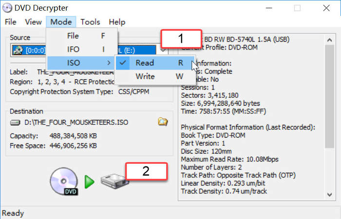 Dvd Decrypter Convert Dvd to ISO