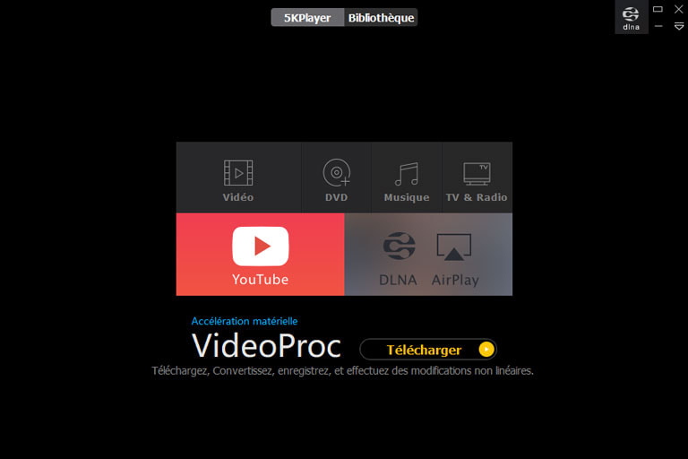 5KPlayer - un lecteur Blu-ray polyvalent