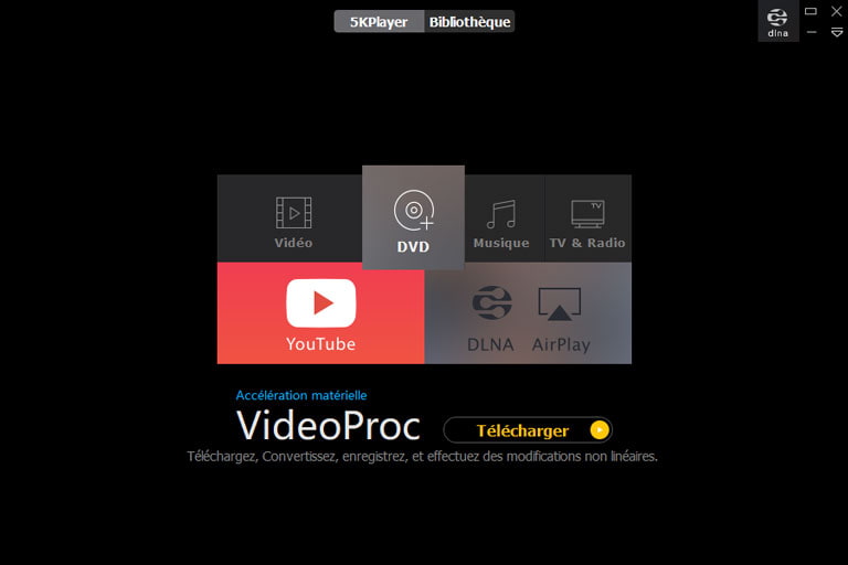 sélectionnez la fonction « DVD »