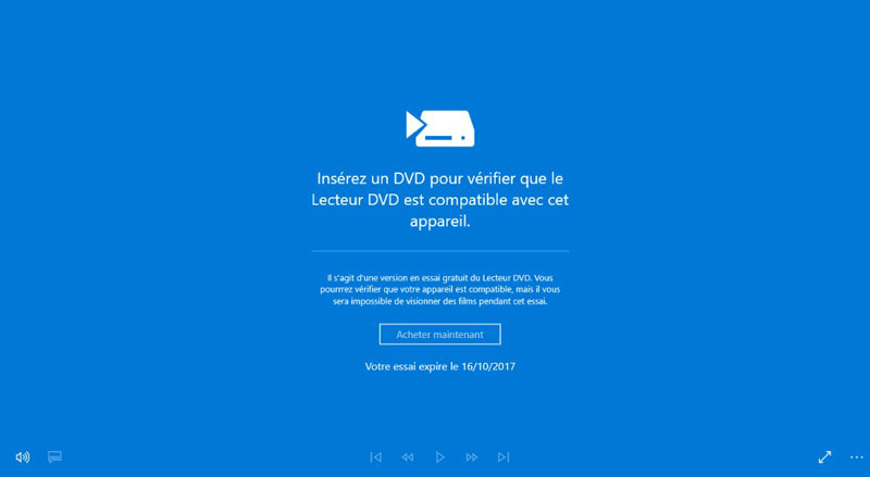Lire un DVD sur PC avec Windows DVD Player