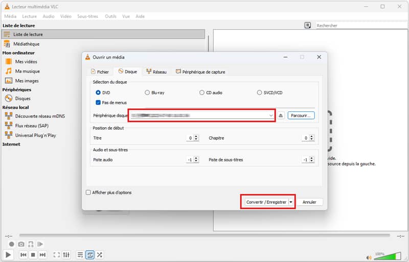 Convertir un DVD en DivX avec VLC