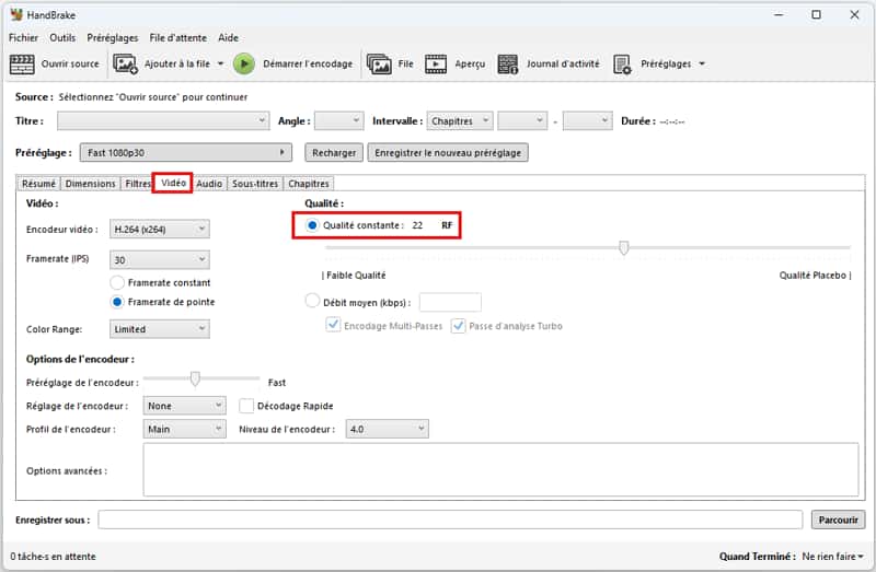Optimisation de la qualité
