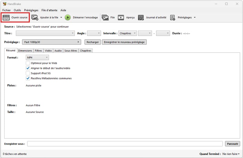 Copier un DVD protégé avec HandBrake