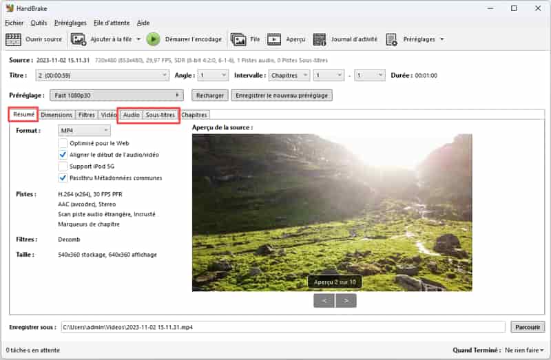 Ripper un disque DVD protégé avec HandBrake