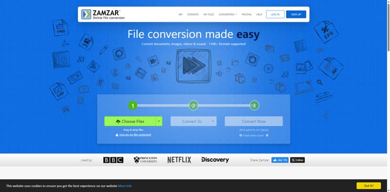 Convertir le dossier BDMV en MKV ou MP4 avec Zamzar