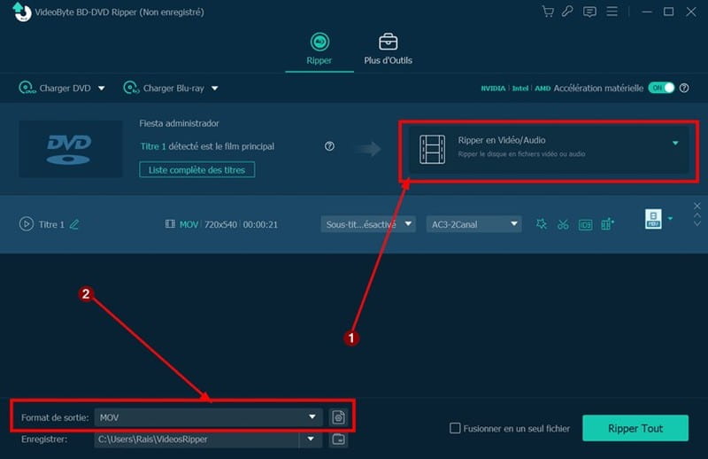Ripper en Vidéo Audio