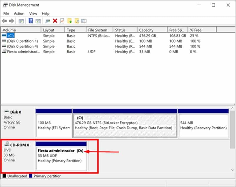 Vérifier l’Explorateur de fichiers et la lettre du lecteur