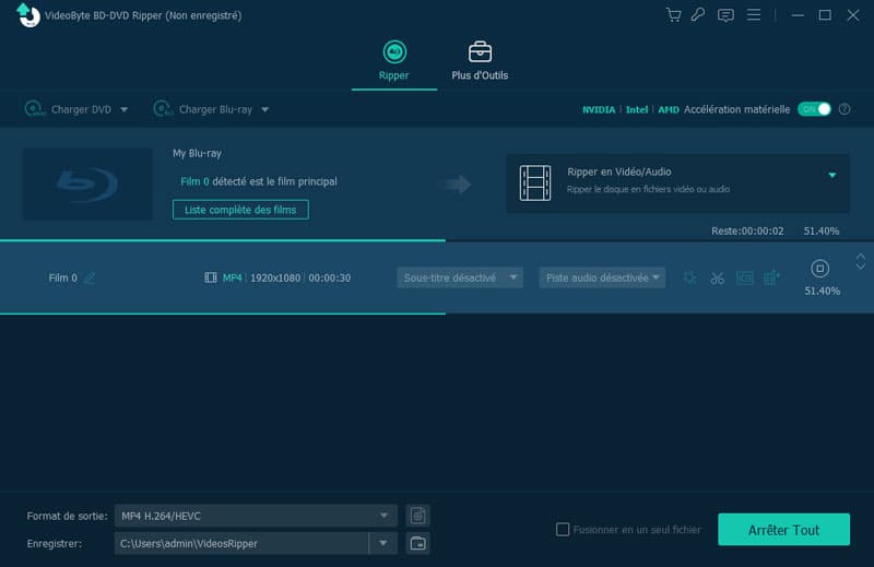 Format audio de sortie