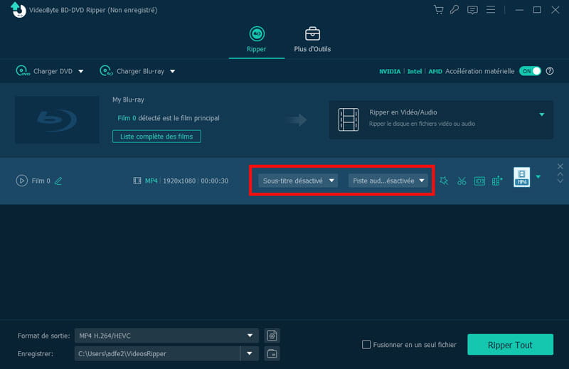 Choisir les sous titres en VideoByte