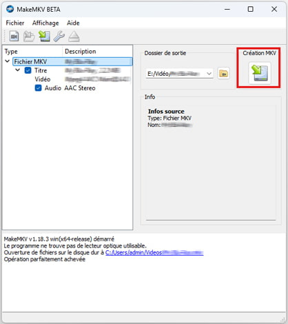 Numériser un DVD avec MakeMKV