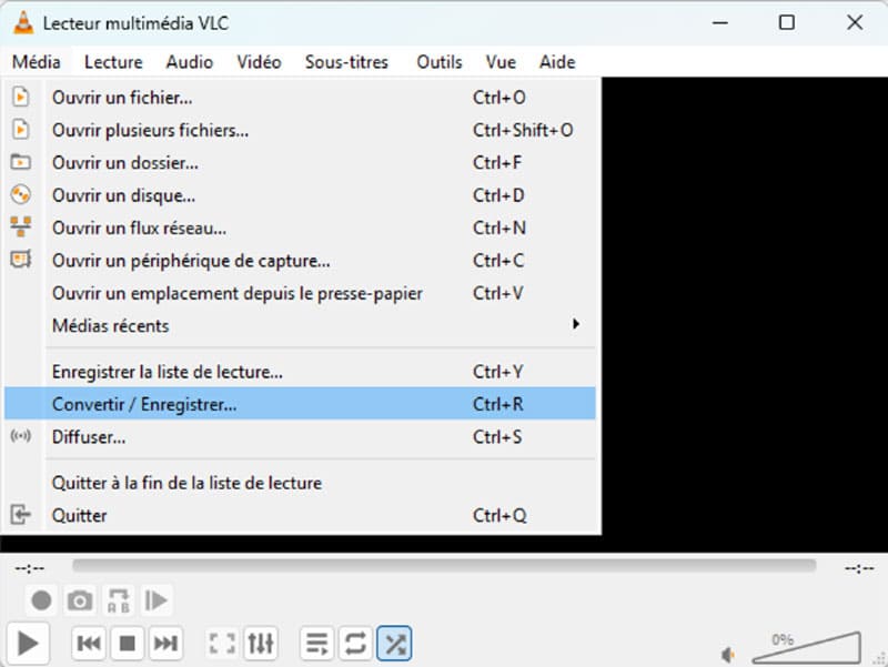 ajouter le fichier VOB en VLC