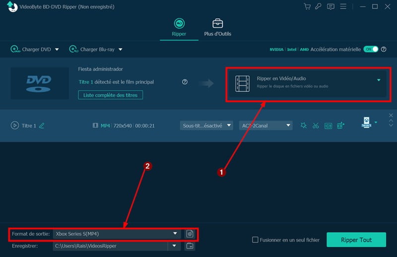 Ripper en Vidéo Audio